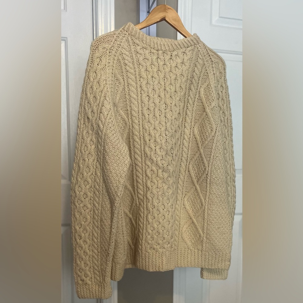 Irish Knit Fisherman Sweater Vintage 1985 - Picture 4 of 16